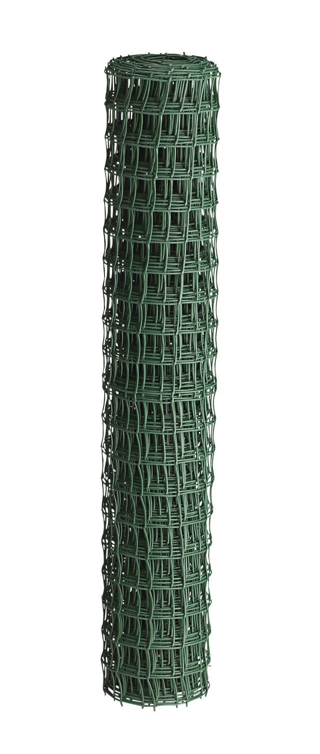 Garden fence plastic, mesh 4.4 x 4.4 cm, 100 cm x 2.5 m, green