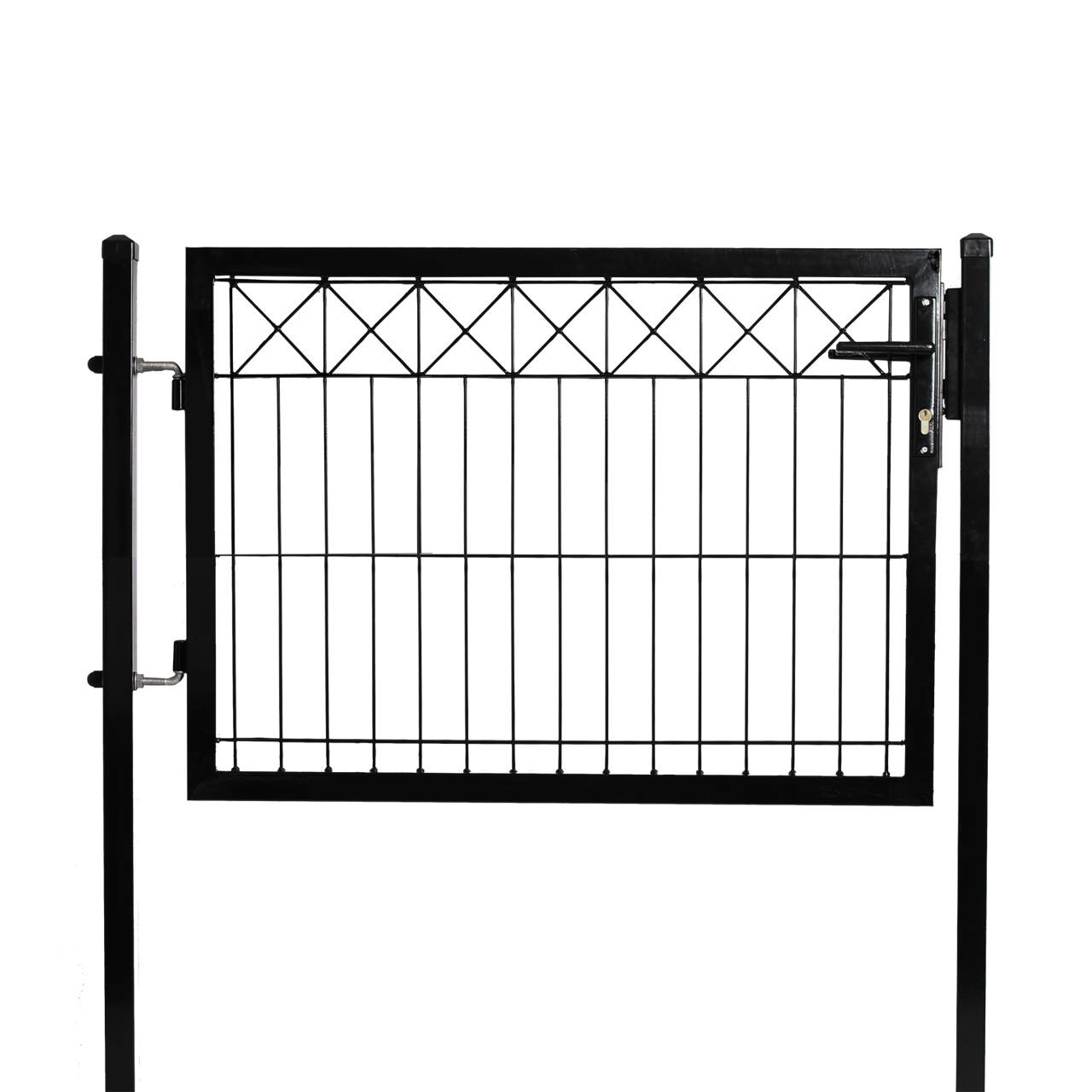 Gate for panel fence with Deco 