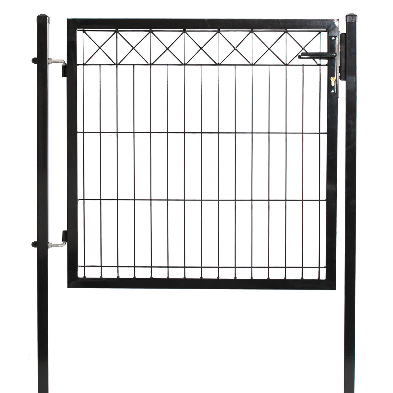 Gate for panel fence with Deco 