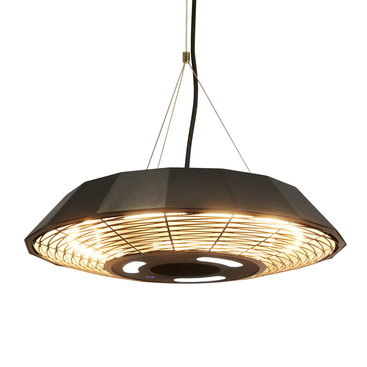 Patio heater UFO hanging model 2000 W HORTUS, black