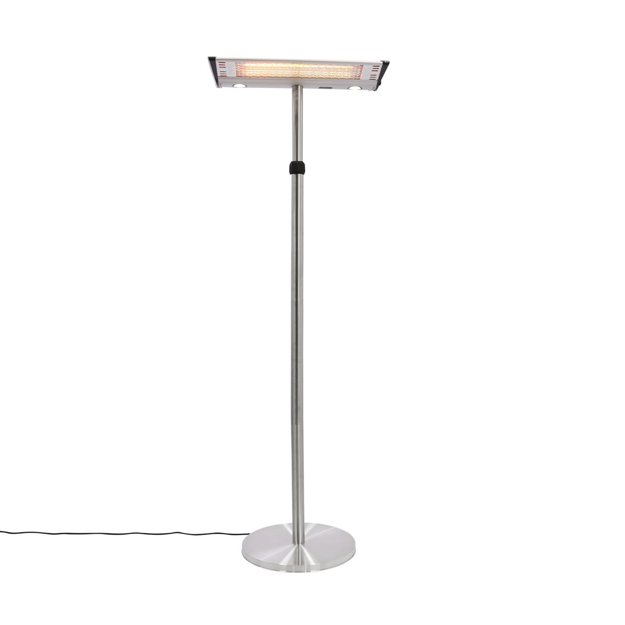 Patio heater floor model 2000 W HORTUS, silver