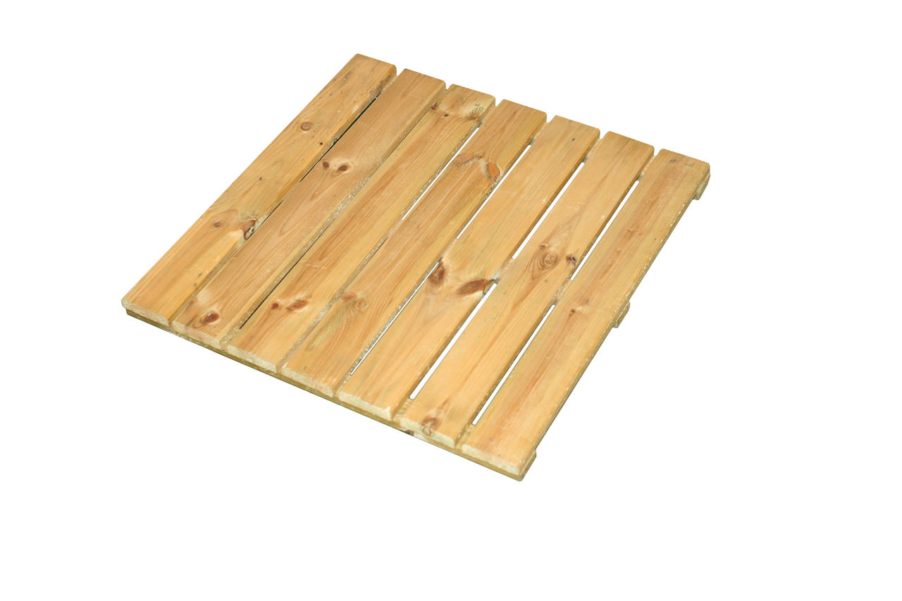 Wood tile, pressure-treated 50 x 50 cm, 64 pcs