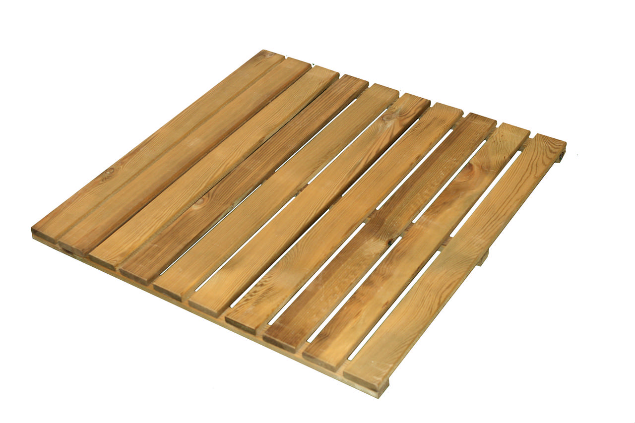 Wood tile, pressure-treated 80 x 80 cm, 25 pcs