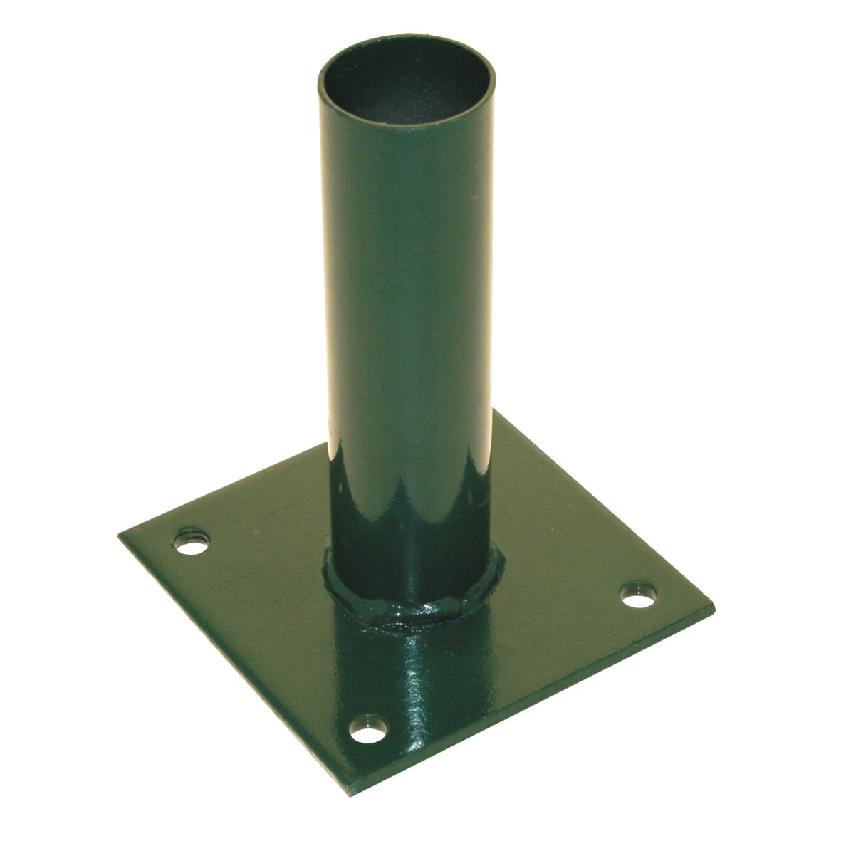 Post anchor for panel fence, green