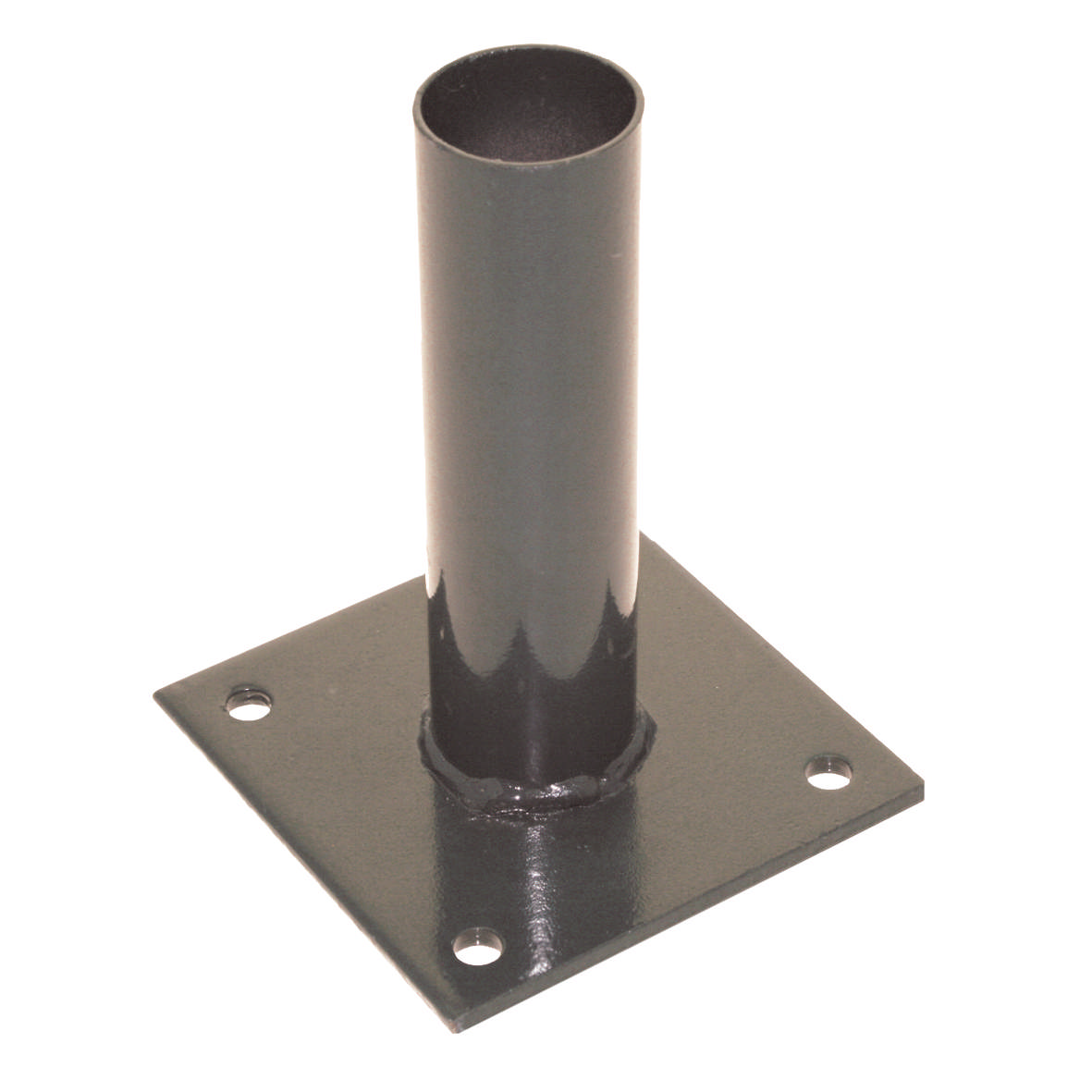 Post anchor for panel fence, gray