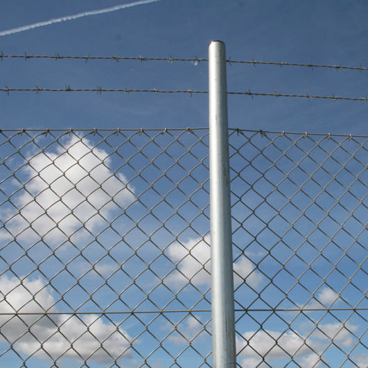Extruded chain link fence, gray, 1500/50/3.1/25 m