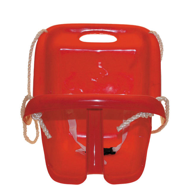 Baby swing w/ high back, red NORDIC PLAY