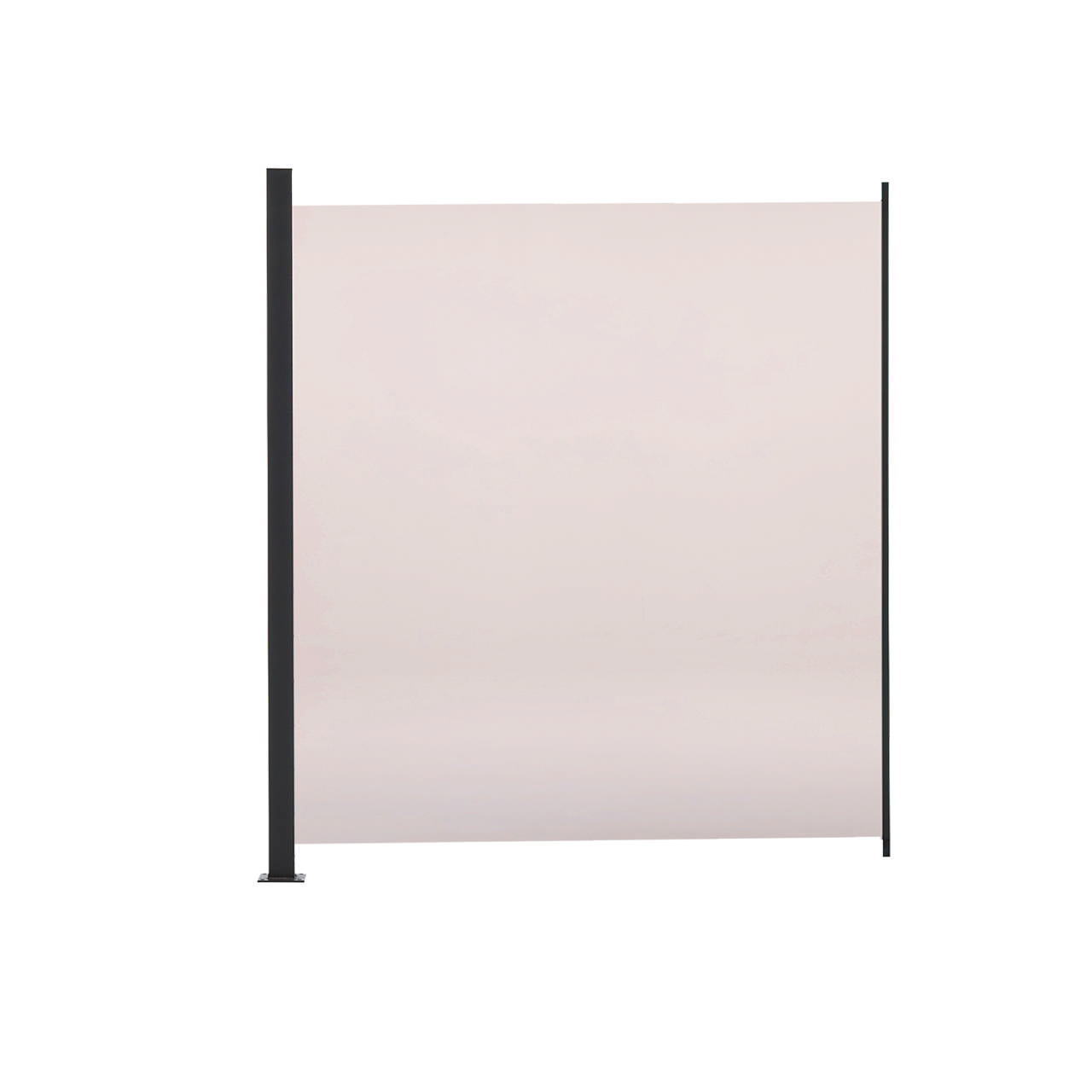 Glass fence set smoke-colored 100 x 100 cm 1 module + 1 post HORTUS
