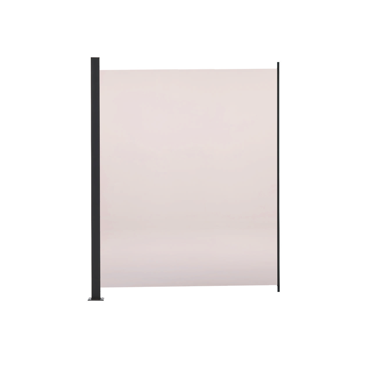 Glass fence set smoke-colored 90 x 100 cm 1 module + 1 post HORTUS