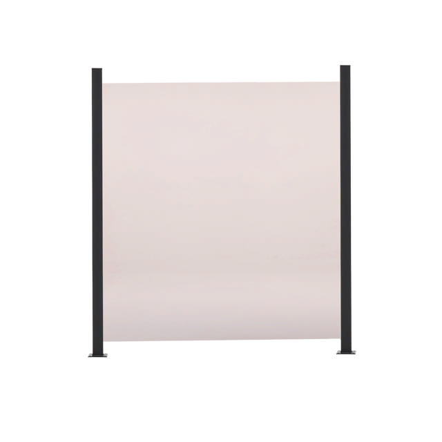 Glass fence set smoke-colored 100 x 100 cm 3 modules + 4 posts HORTUS