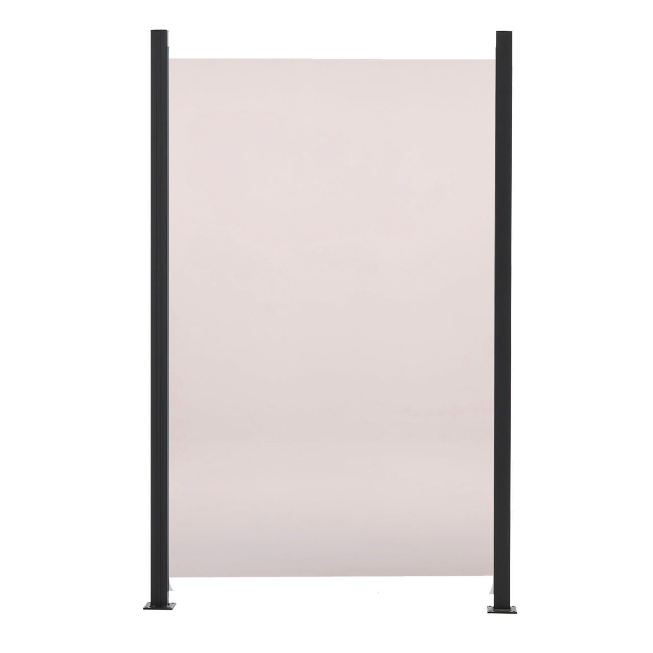 Glass fence set smoke-colored 100 x 150 cm 1 module + 2 posts HORTUS