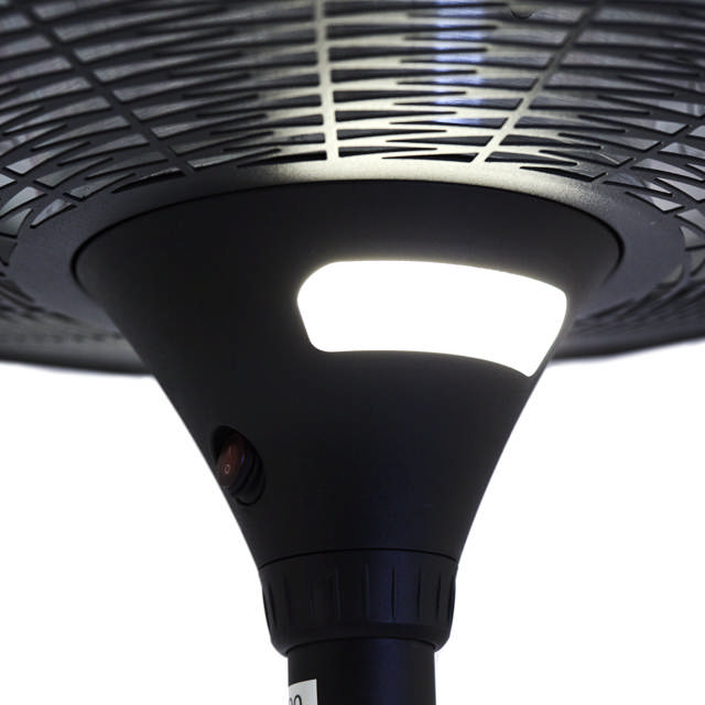 Patio heater UFO floor model 2000 W HORTUS, black