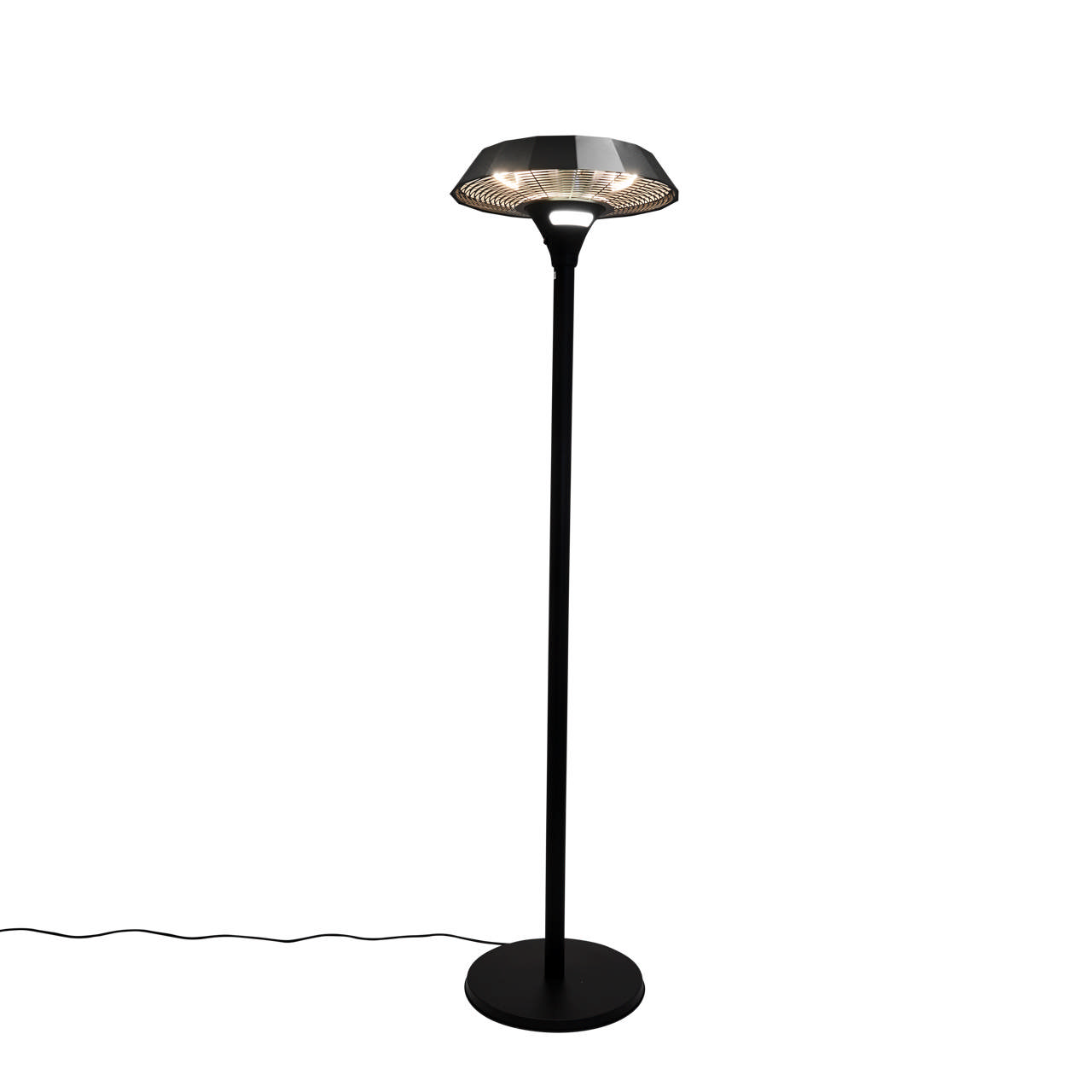 Patio heater UFO floor model 2000 W HORTUS, black