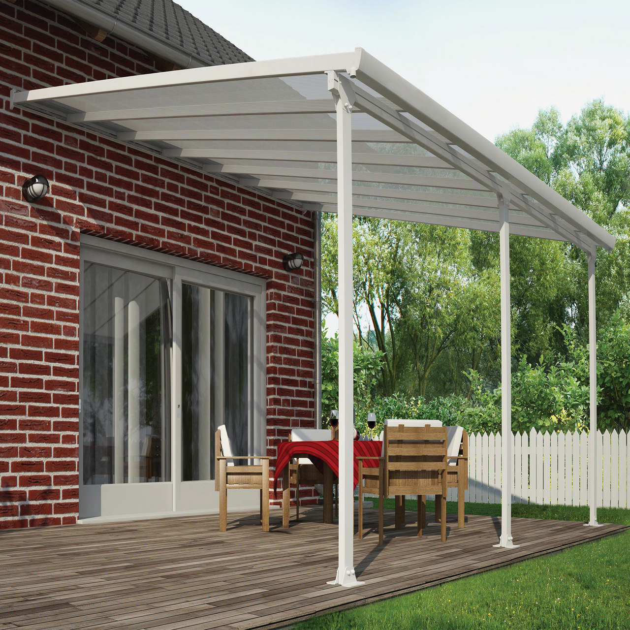 Patio cover Feria 4x4.2 m, white Palram - Canopia
