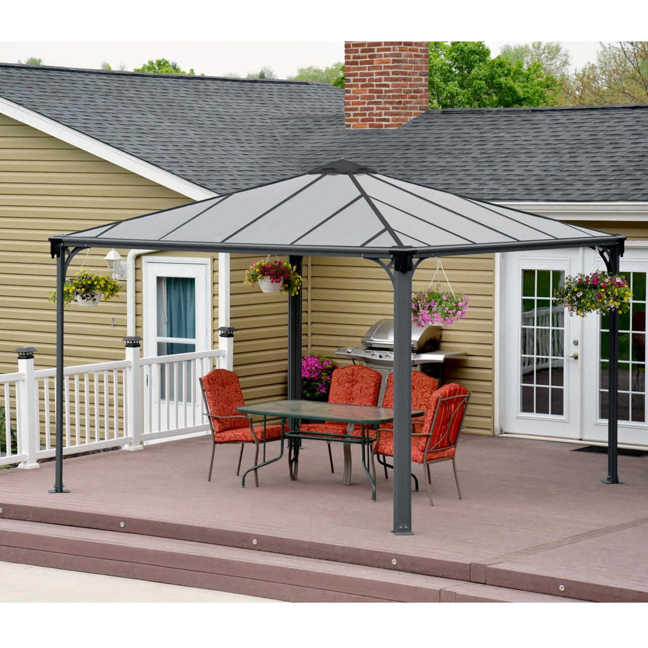 Gazebo Palermo 3600, anthracit grey - 7016 Palram - Canopia