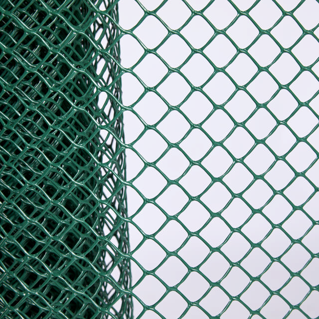 Garden fence plastic, mesh 2.5 x 3.0 cm, 0.6 x 10 m, green