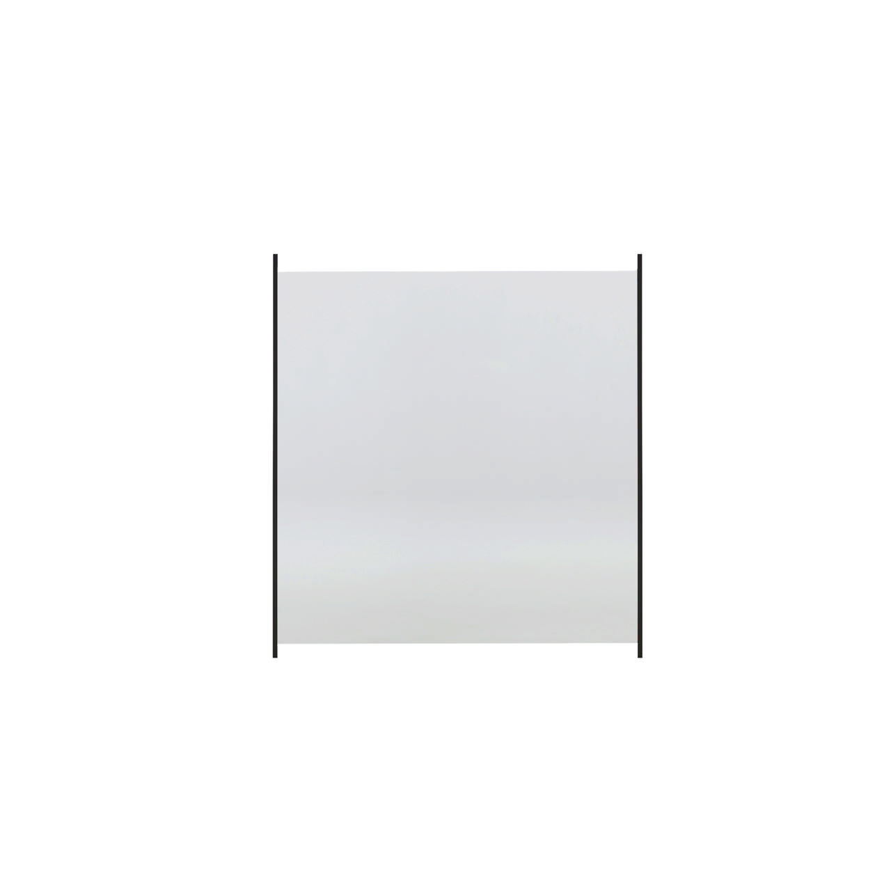Glass fence with aluminium bar clear glass 100 x100 cm HORTUS