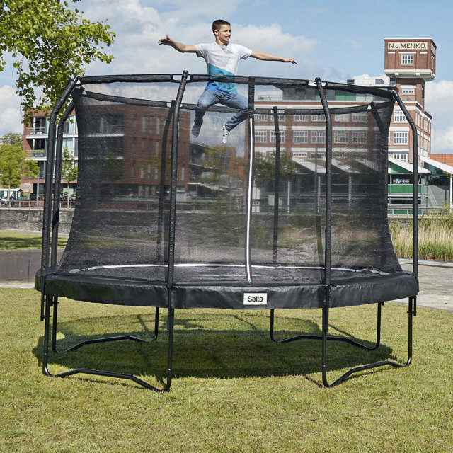 Trampoline Premium Black Edition Ø366 cm, black Salta