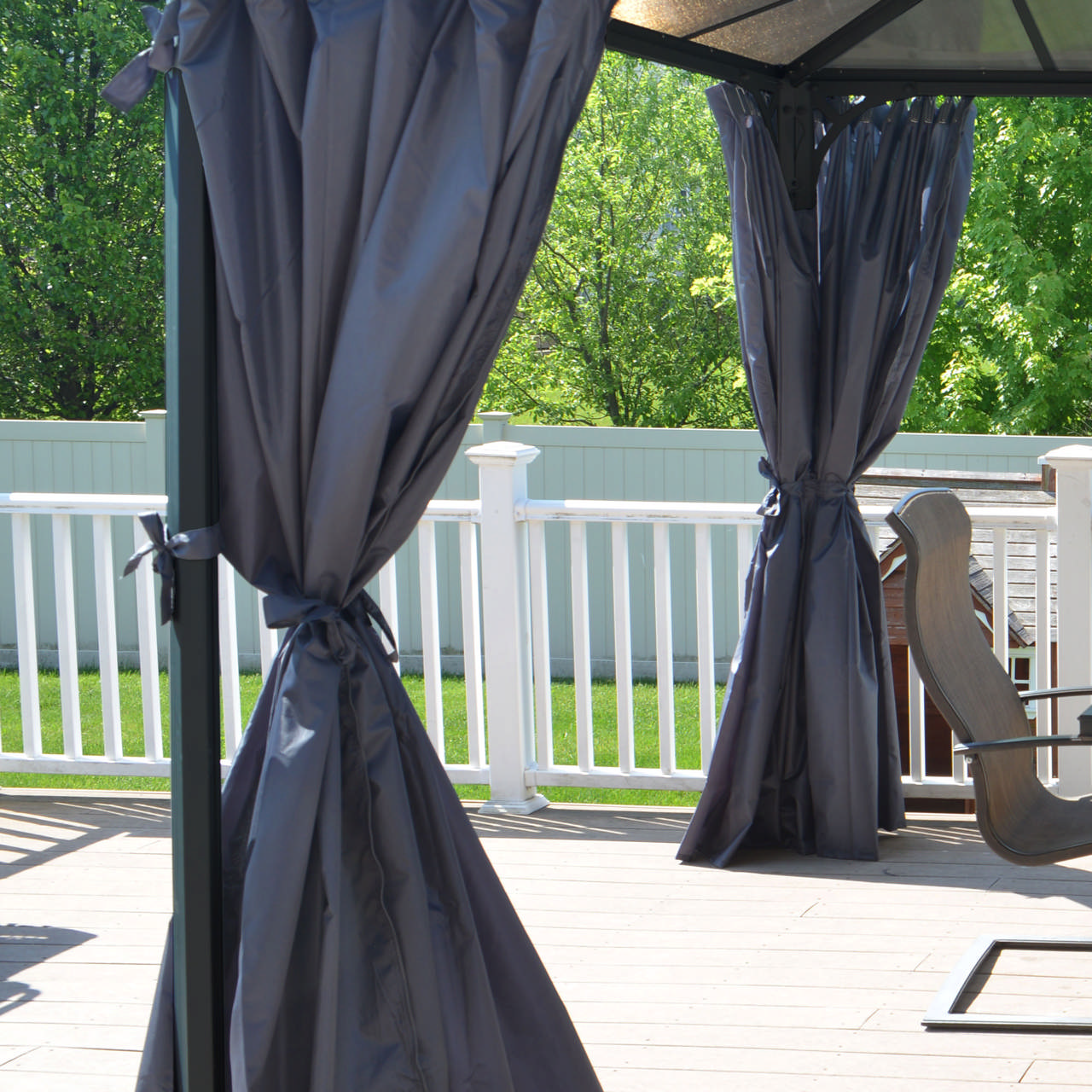 Curtain set for Martinique 4300 & Milano 4300 rectangular garden gazebo Palram - Canopia