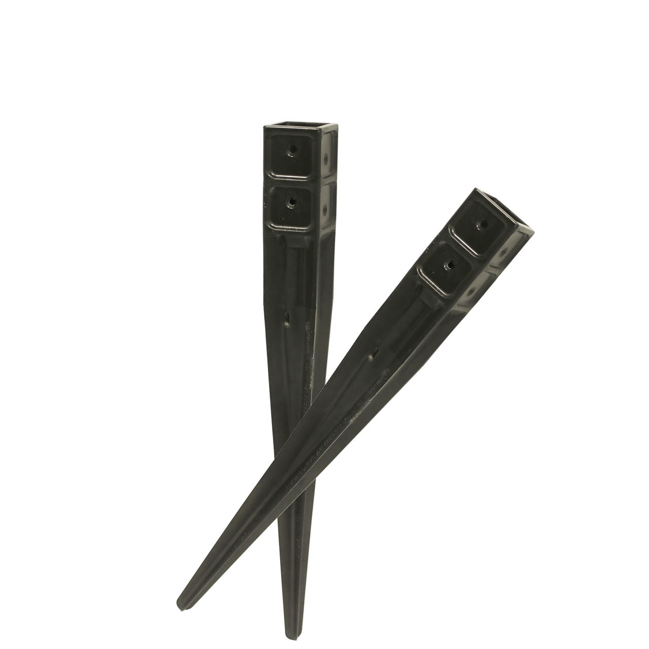 Ground anchor plastic 46 x 46 mm, L: 550 mm, black
