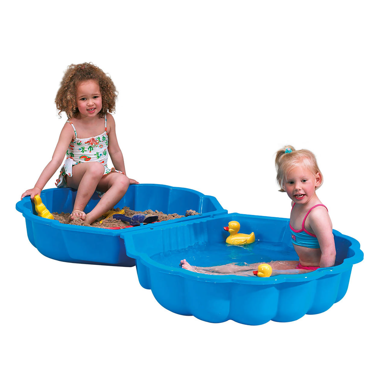 Plastic sandpit Clam shell, 2 pcs. PARADISO TOYS