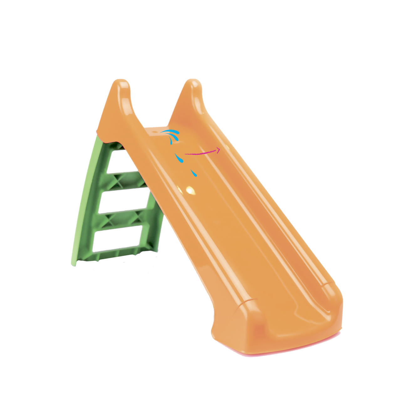 Plastic slide with water connection PARADISO TOYS