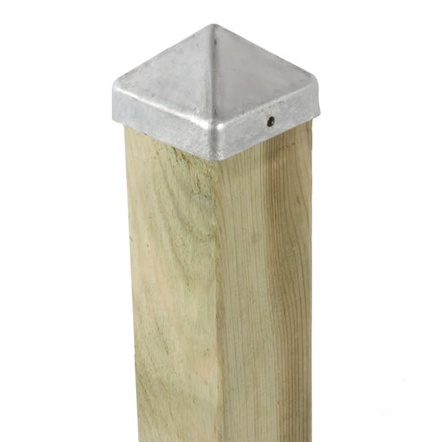 Post cap galvanised 71 x 71 mm