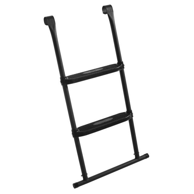 First Class trampoline, rectangular 366 x 214 cm, black, incl. ladder and safety net Salta