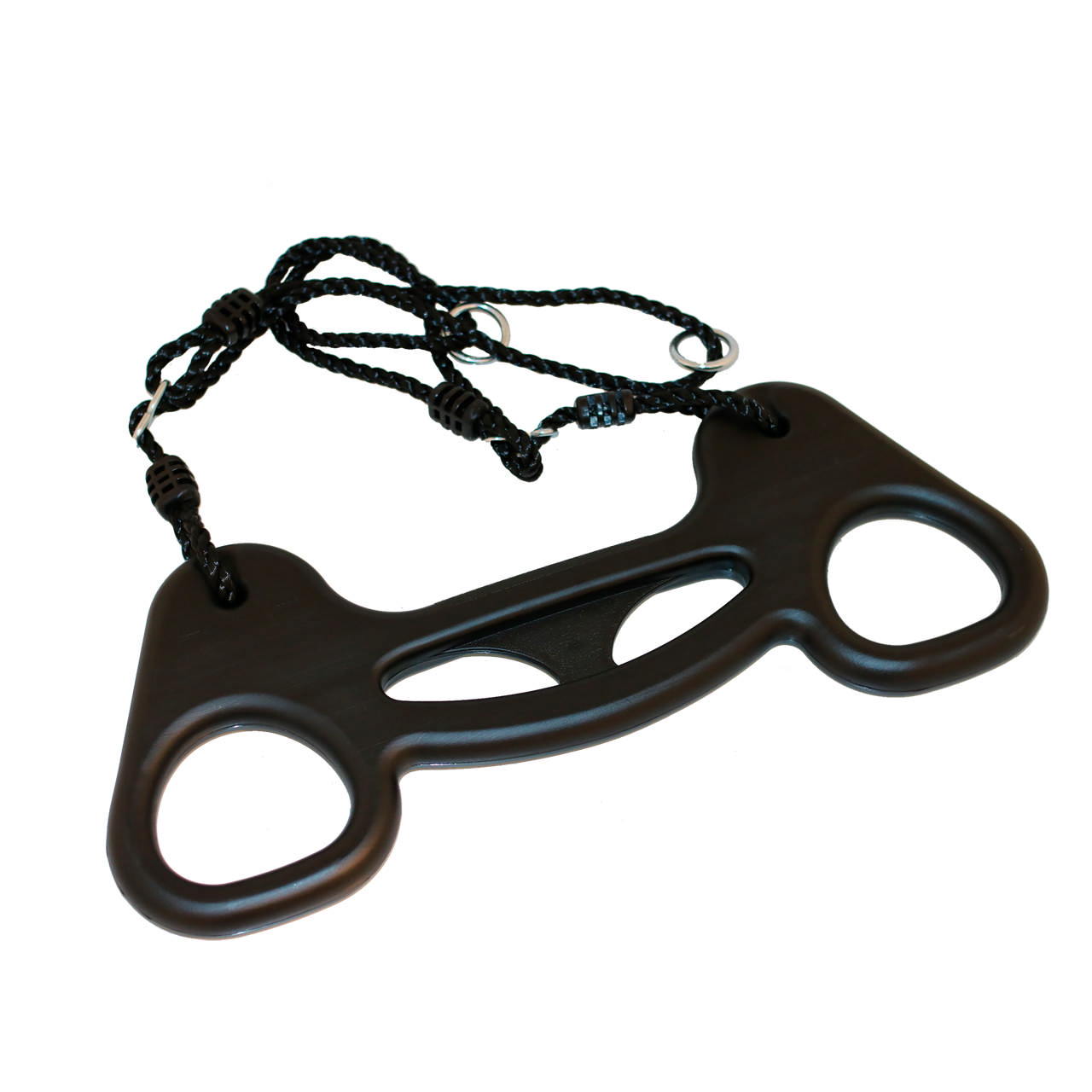 Trapeze swing, black with black rope NORDIC PLAY