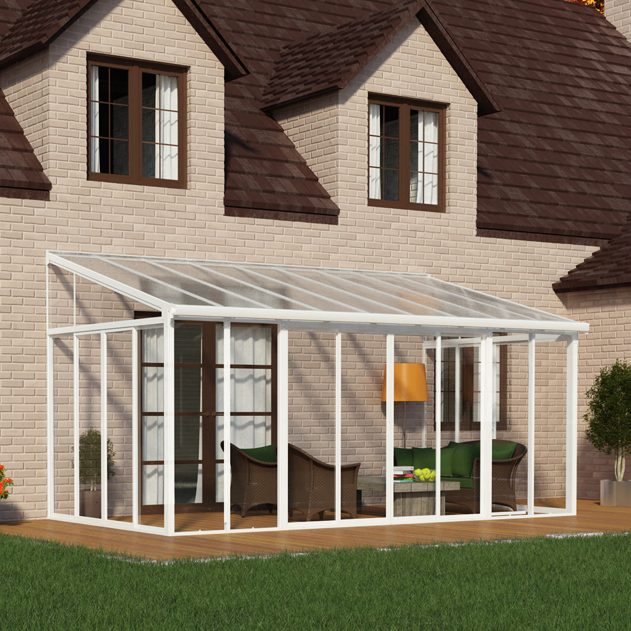 Veranda SanRemo 3 x 5.46 m, white Palram - Canopia