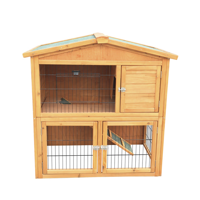 Wooden rabbit hutch 101.5 x 54.7 x 100 cm HORTUS