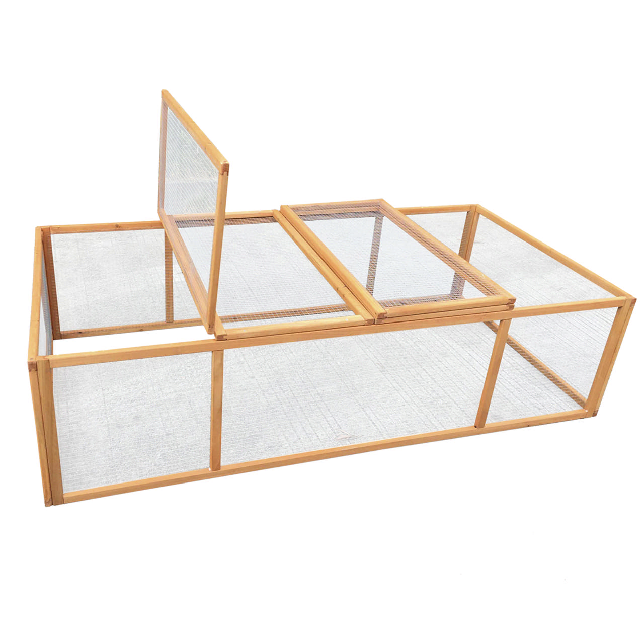 Wooden rabbit run 180 x 90 x 48 cm HORTUS
