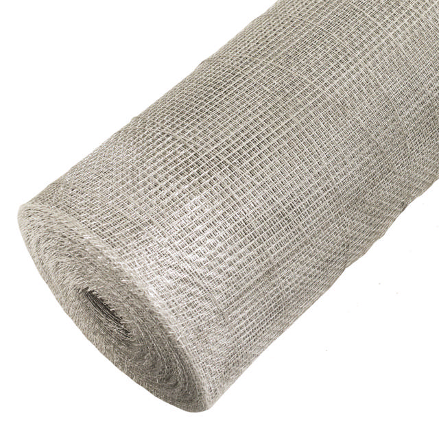Insect net galvanised 0.3 x 20 m, gray