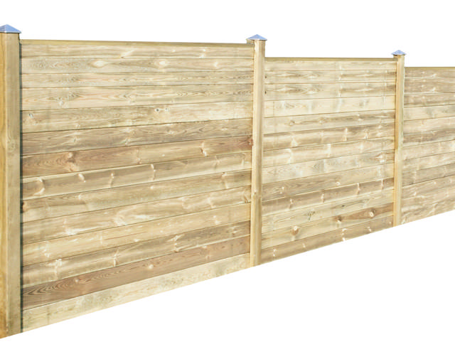Profile fence 170 cm supplementary section including straight top profile and 1 medium sized fencing post HORTUS