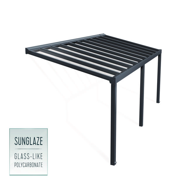 Patio cover Stockholm 3.4 x 7.4 m, anthracite Palram - Canopia