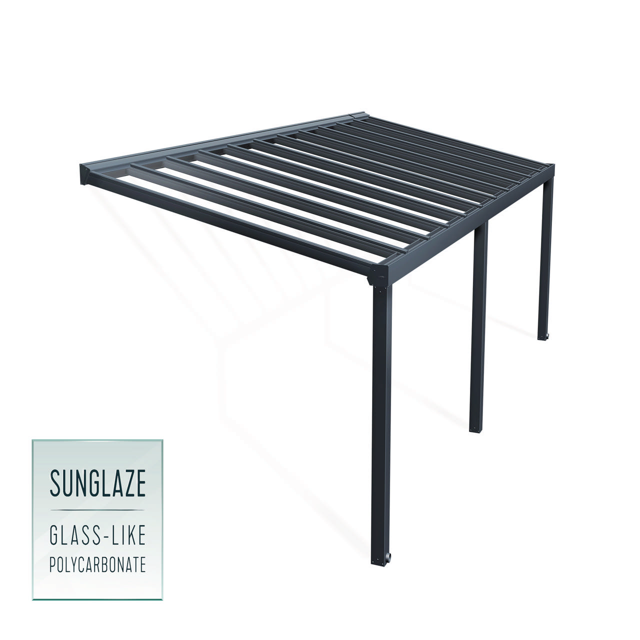 Patio cover Stockholm 3.4 x 8.1 m, anthracite Palram - Canopia