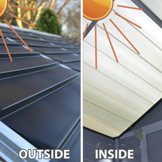Shed SKYLIGHT 2.8 m2 midnight grey Palram - Canopia