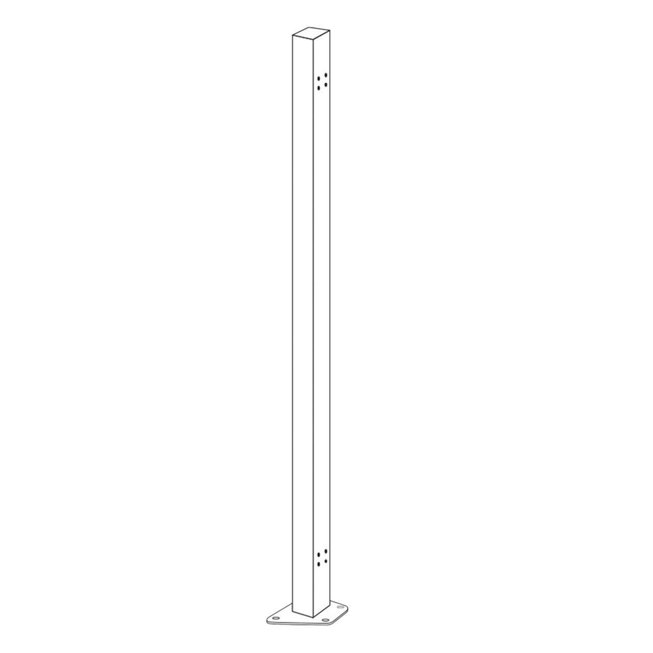 Starting post for single wind screen height 160 cm HORTUS