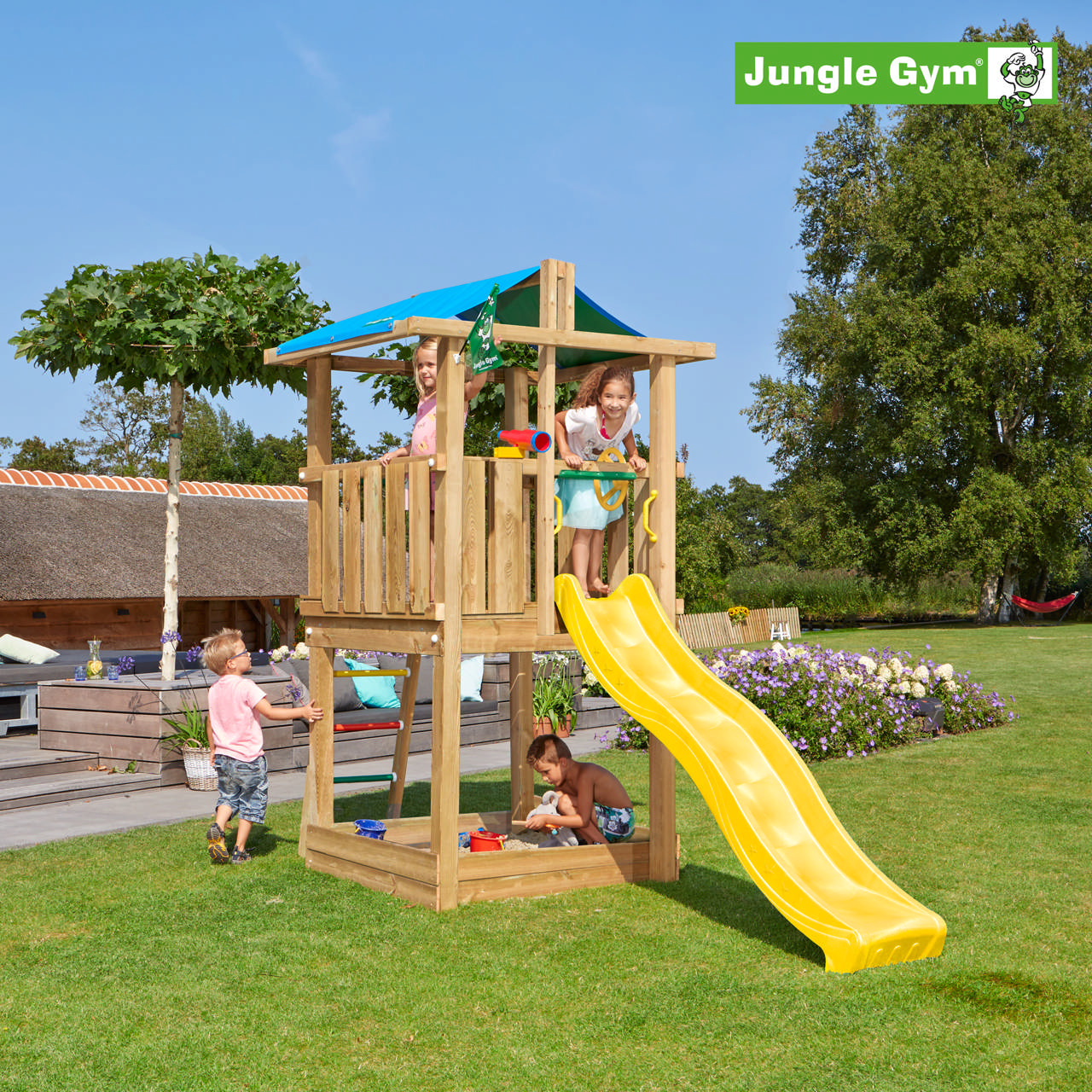 Playtower Jungle Gym Hut 2.1 excl. slide