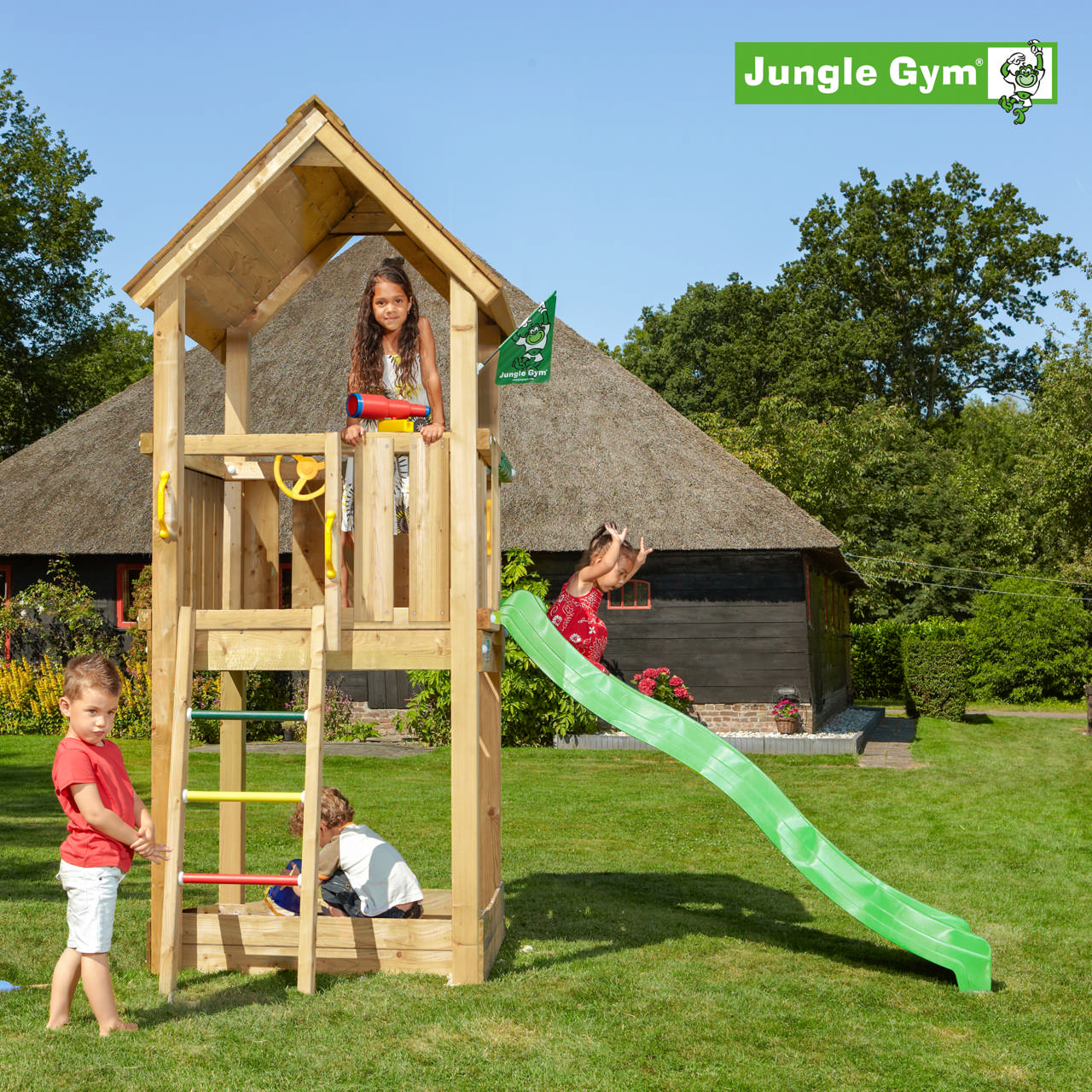 Playtower Jungle Gym Club 2.1 w/green slide