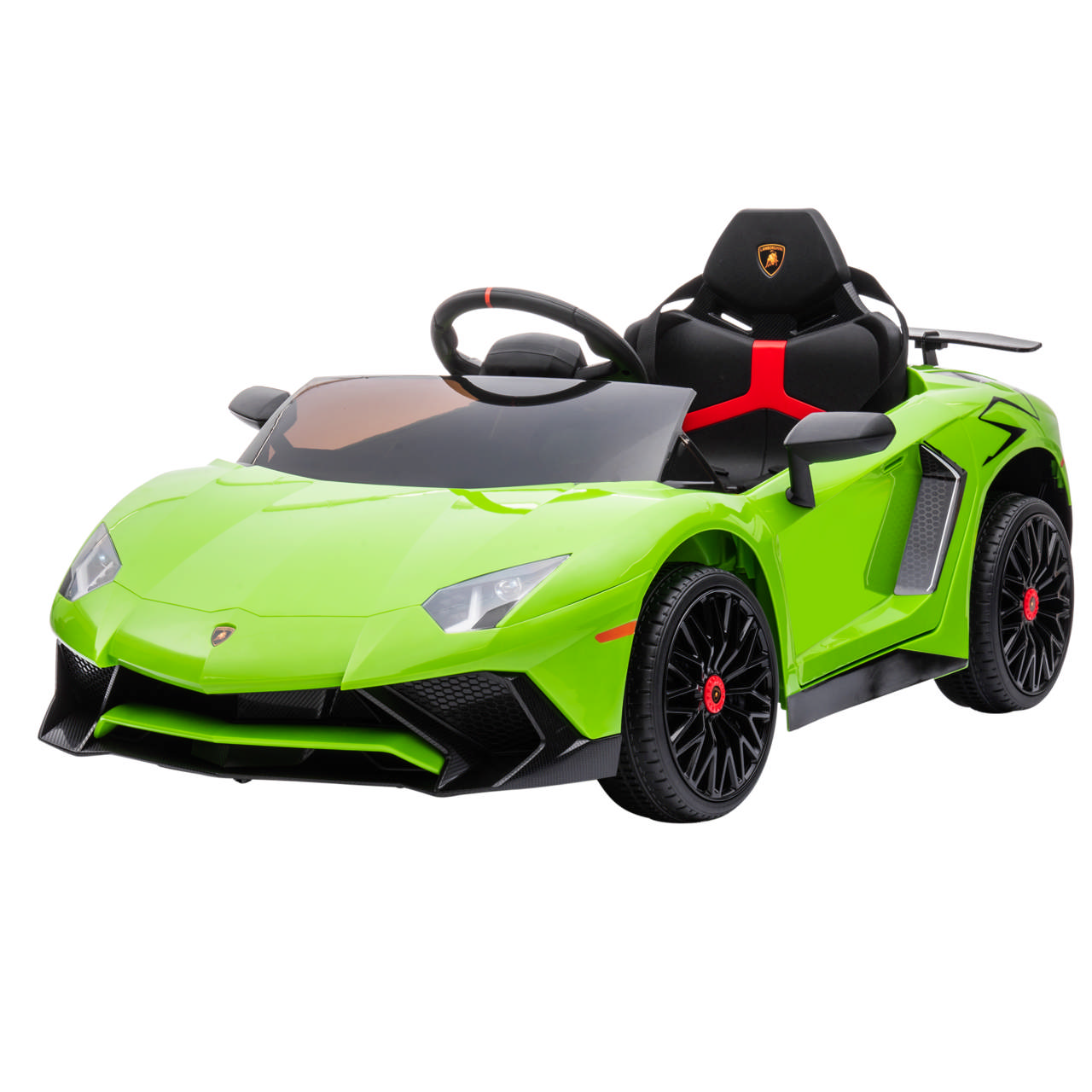 Electric car Lamborghini Aventador 12V, lime green, NORDIC PLAY