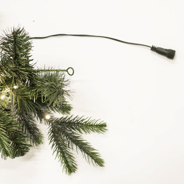 Artificial spruce garland 240 cm, can be connected in series