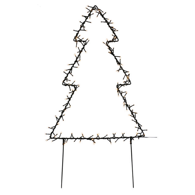 Christmas tree metal 75 cm w/lights