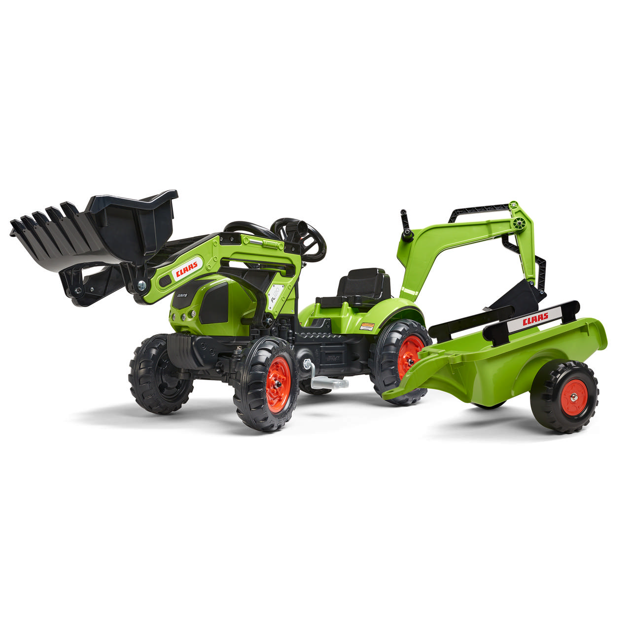 Backhoe with trailer FALK Claas