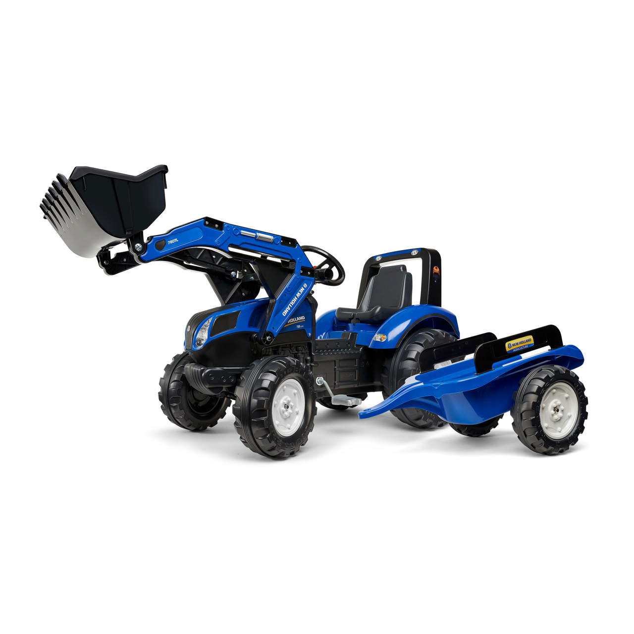 Backhoe with trailer FALK New Holland