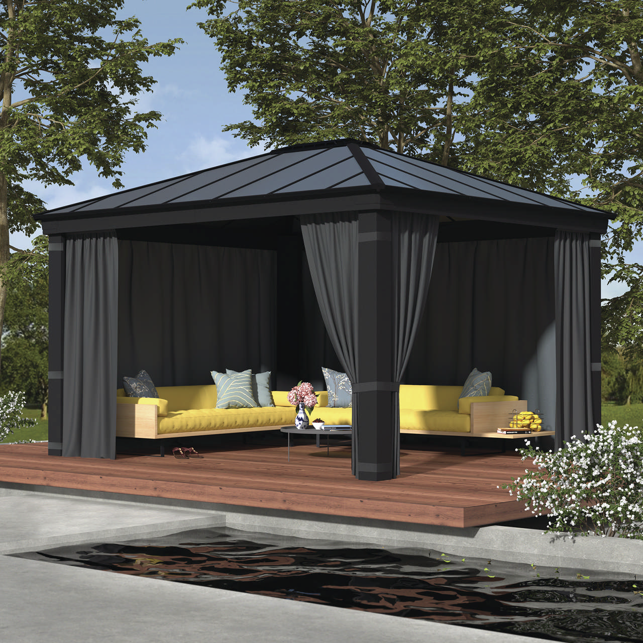 Curtain set for Dallas 4300 Palram - Canopia