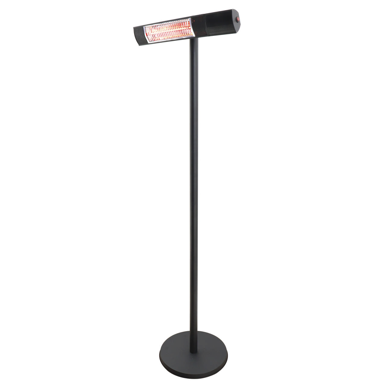 Patio heater 500/1000/1500 W floor model, remote control, RGT, black HORTUS