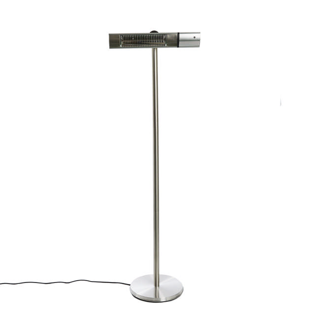 Patio heater 500/1000/1500 W floor model, remote control, RGT, silver HORTUS