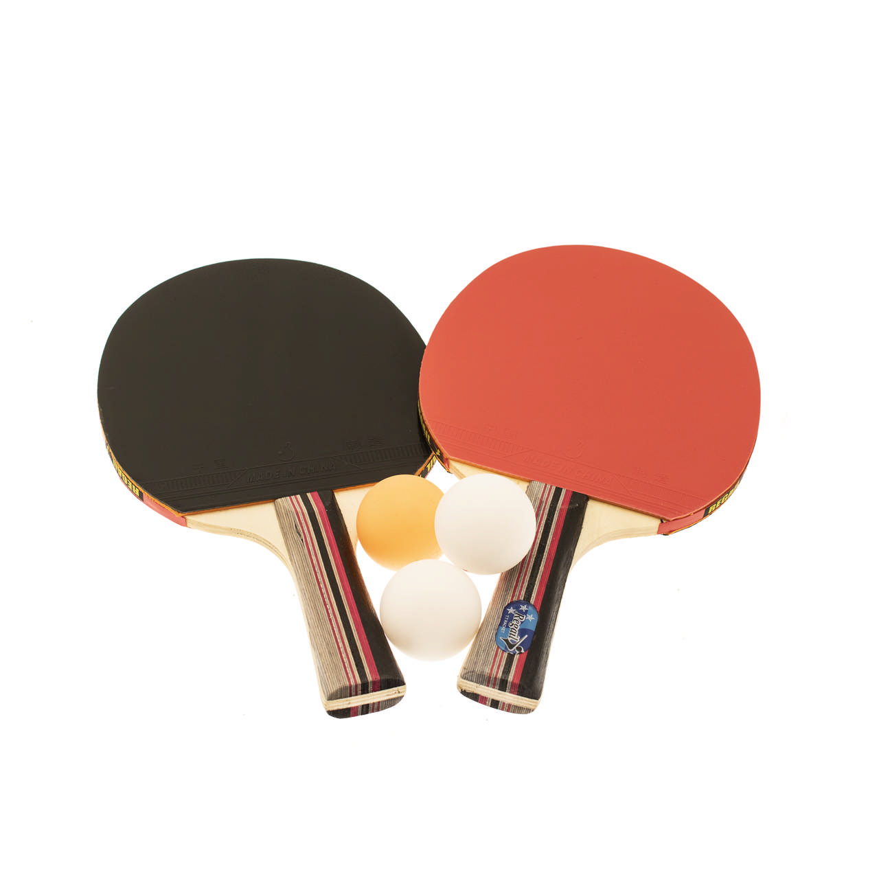 Table tennis paddle set of 2 rackets and 3 balls NORDIC Games 