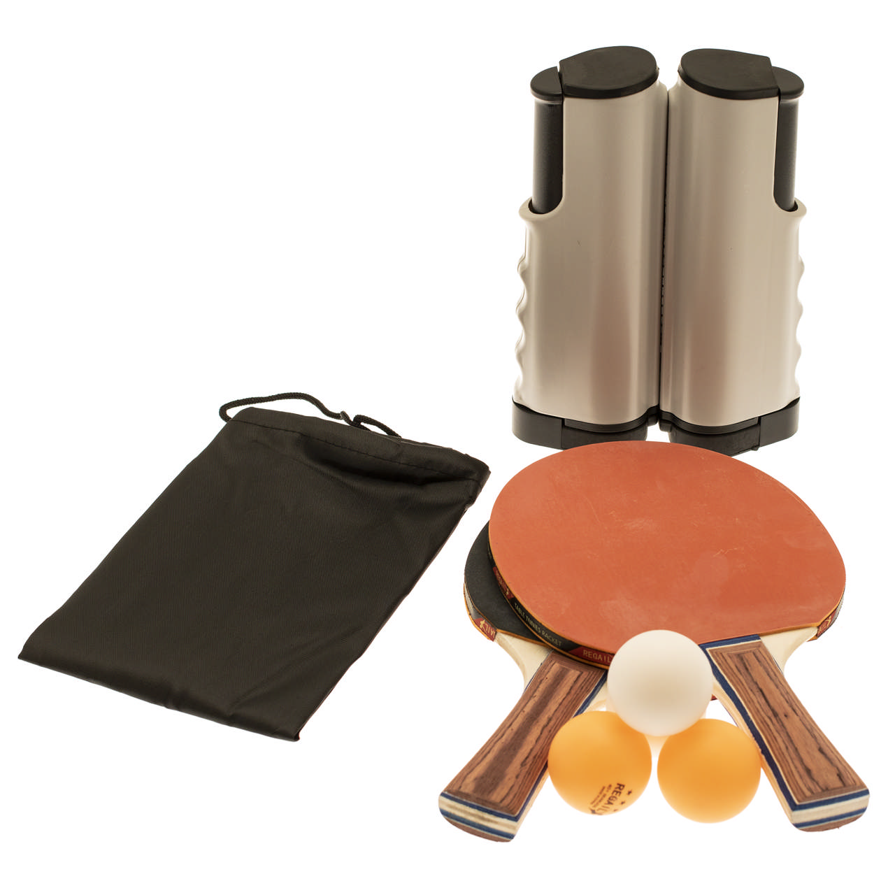 Table tennis set with adjustable net, 2 rackets and 4 balls NORDIC Games
